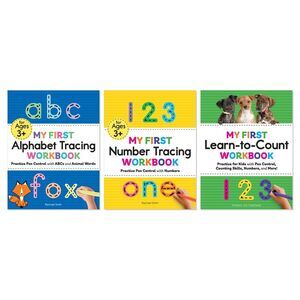 Alphabet & Numbers Mastery 3-Book Learning Collection for Kids Ages 3-5